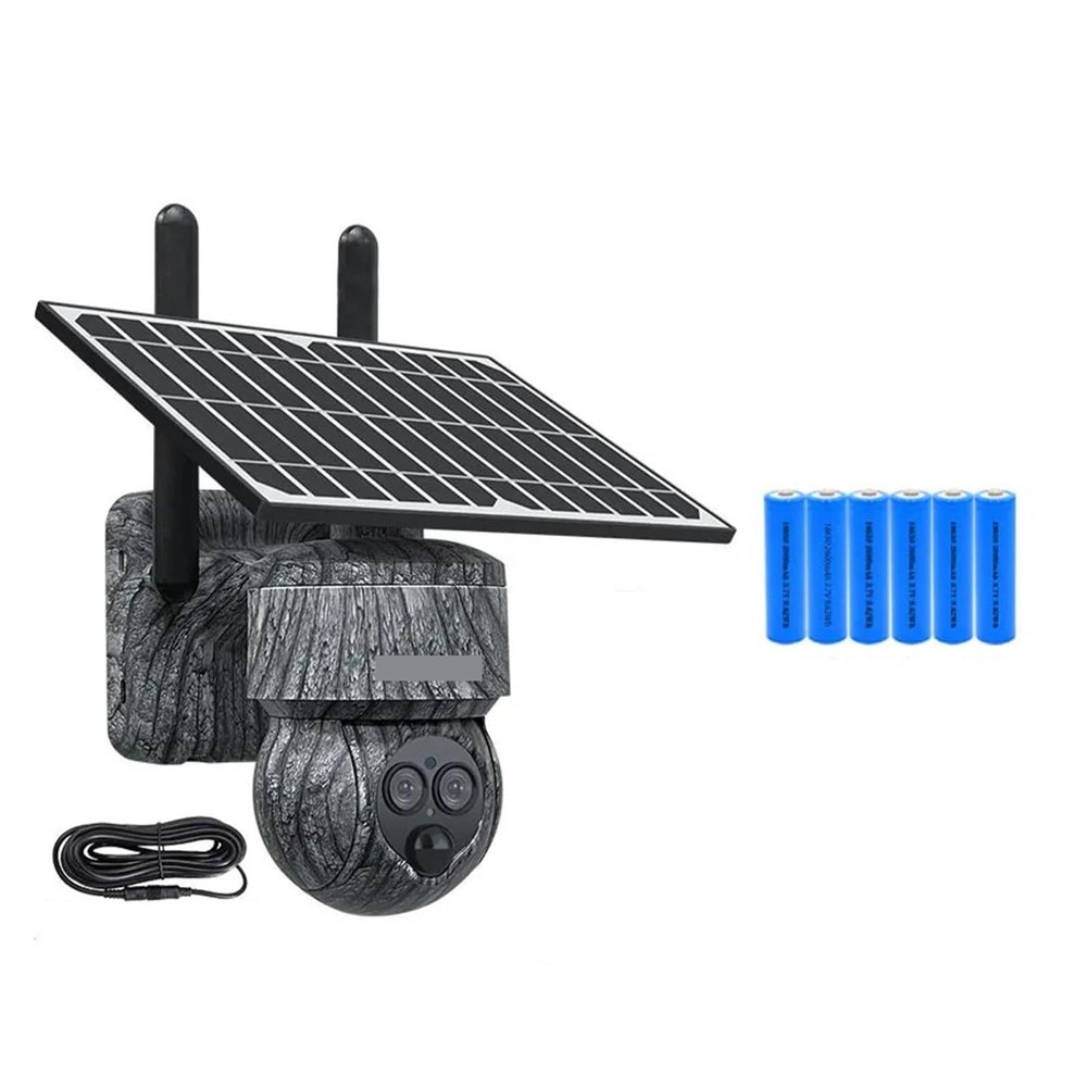 LNBBEQ 8MP 4G SIM Card/WiFi Solar Camera Outdoor Security Protection CCTV Recording Humanoid Dection in Forest/Farm(WiFi)