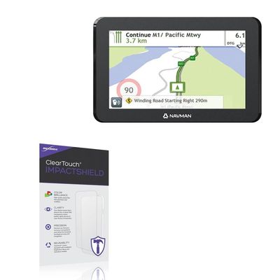 BoxWave Screen Protector Compatible With Navman MYESCAPE III - ClearTouch ImpactShield (2-Pack), Impenetrable Screen Protector Flexible Film