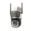 LNBBEQ 8MP Outdoor WiFi 50X Optical Zoom PTZ Camera Dual Screen Human Detection IP Video Surveillance Camera CCTV Two Way Audio(EU Plug,30X Camera Add 64G) view 1