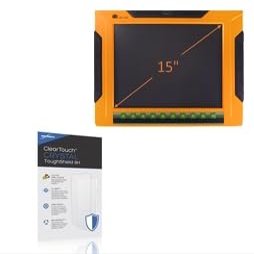 BoxWave Screen Protector Compatible With Logic Supply UPC-V315-QM77 - ClearTouch Crystal ToughShield 9H (2-Pack), Clear 9H Tough Flexible Film Screen Protector