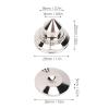 FAUOSWUK 8pcs Copper Speaker Isolation Spikes Pads, Adjustable Turntable Feet for Speaker Amplifier Subwoofer CD DVD Player DAC with Leveling Nuts view 4