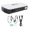 Eujgoov 10400mAh High Capacity MINI UPS DC Backup Power Supply Adaptive Device Current Output Camera Router Optical Cat Built in Adapter POE15V 24V Port 5V 9V 12V USB (US Plug) view 1