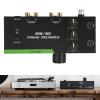 SUNGOOYUE Phono Preamplifie, MM MC Turntable Preamp Professional Mini Stereo Phonograph Preamp for Turntable Record Player 5 Pin XLR Input 3.5MM Headphone Output (US Plug) view 2
