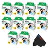 Fujifilm Instax Square Instant Film with USB and PixiBytes Microfiber Cleaning Cloth... (10 x Twin Packs) view 1