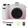 ASHATA 5K 80MP CCD Digital Camera, WiFi Photography Photo Video Camera with Hand Strap, 18X Digital Zoom, Anti Shake, Video Recorder for Travel Recording (Gradient Pink) view 1