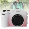 ASHATA 5K 80MP CCD Digital Camera, WiFi Photography Photo Video Camera with Hand Strap, 18X Digital Zoom, Anti Shake, Video Recorder for Travel Recording (Gradient Pink) view 2