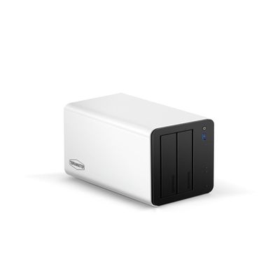 TERRAMASTER F2-425 Plus NAS Storage - 2Bay Intel N150 Quad-Core CPU, 8GB RAM DDR5, 5GbE LAN x 2, M.2 Slot x 3, Network Attached Storage for Teamwork, Multimedia Server (Diskless)