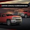 12" Center Console Subwoofer Box Compatible with Chevy/GM Crew Cab 2014-2018 Black view 3