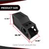 12" Center Console Subwoofer Box Compatible with Chevy/GM Crew Cab 2014-2018 Black view 4