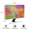 Baocicco Rainbow Brick Wall Waterproof Screen TV Covers 58,59,60 Inch Full Body Cover for TV Screen Anti-Static Dustproof Protective Protective TVs Display Screen Cover for Television LED LCD OLED view 2
