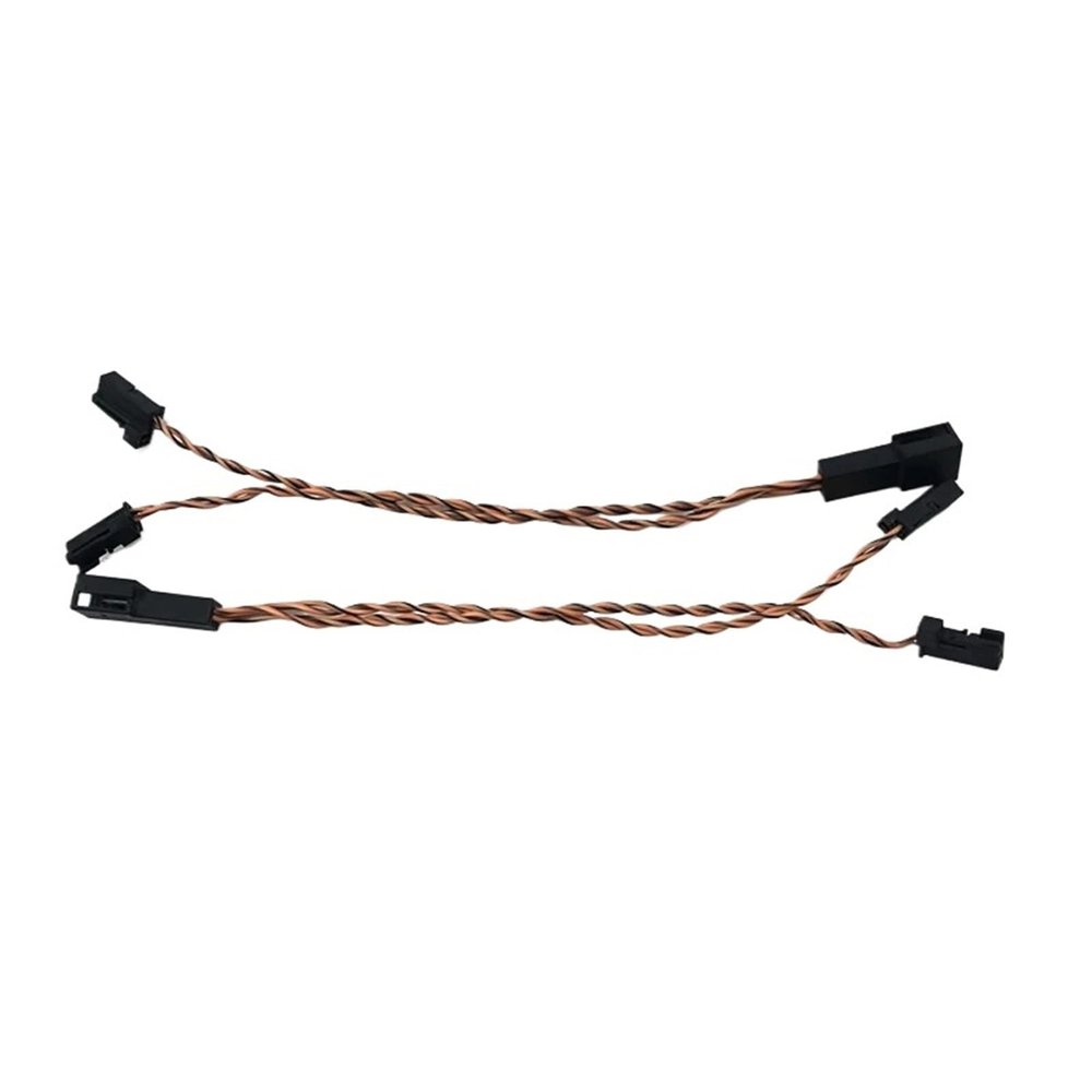 Car tweeter splitter fit wire for mercedes for benz W205 W213 W177 E C GLC class bass speaker adapter stereo plug connection cable(2 Tweeter cables)