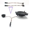 Car tweeter splitter fit wire for mercedes for benz W205 W213 W177 E C GLC class bass speaker adapter stereo plug connection cable(2 Tweeter cables) view 2