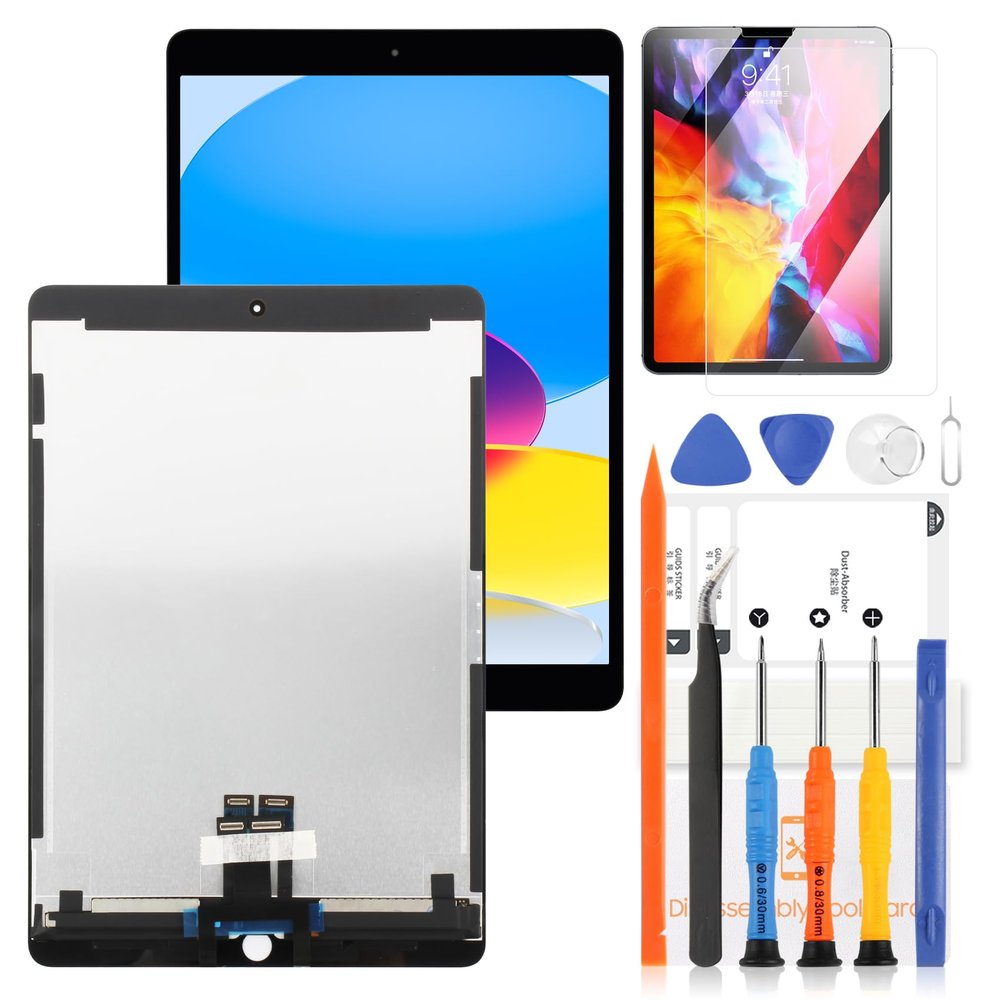 Screen Replacement for IPAD PRO 10.5 2017 LCD Screen for iPAD Pro 10.5 A1701 A1709 A1852 LCD Display Touch Digitizer Glass Full Assembly with Tools(10.5" Black,No Home Button)