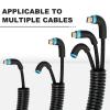 120FT 3/8 inch Split Wire Loom Tubing Kit with 2 Clamps - Flexible Abrasion Resistant Conduit for Automotive, Mechanical Cable Protection view 3
