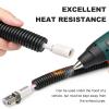 120FT 3/8 inch Split Wire Loom Tubing Kit with 2 Clamps - Flexible Abrasion Resistant Conduit for Automotive, Mechanical Cable Protection view 4