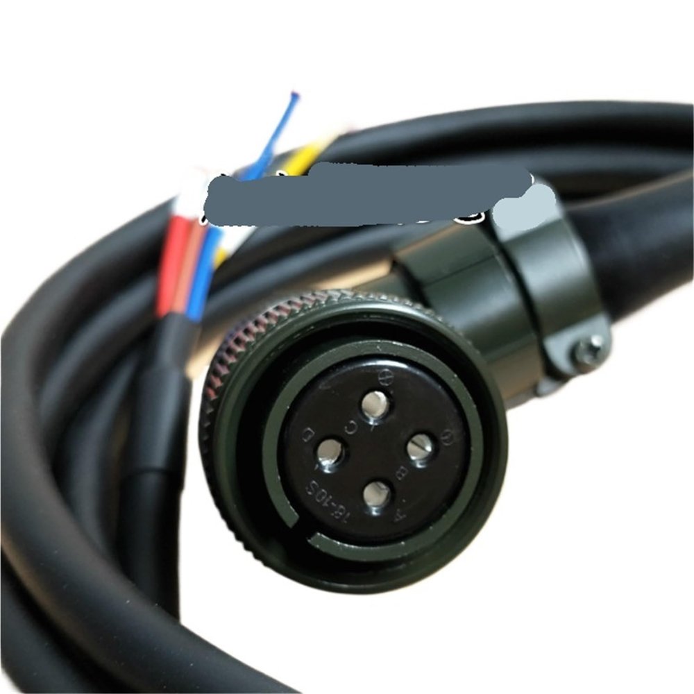 ATUUKOPC SGMGH-13ACA61 Servo Motor Power Cable 1KW 3.8KW High-Power 4-core Power Line(3meter,1.5mm for 1 KW)