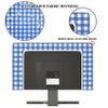 Baocicco Blue Buffalo Plaid Waterproof Television Cover 80 Inch Rustic Lattice Farmhouse Checked TV Display Screen Cover for LCD LED PC Desktop and Home Hanging TV Dust-Proof Anti-Static view 3