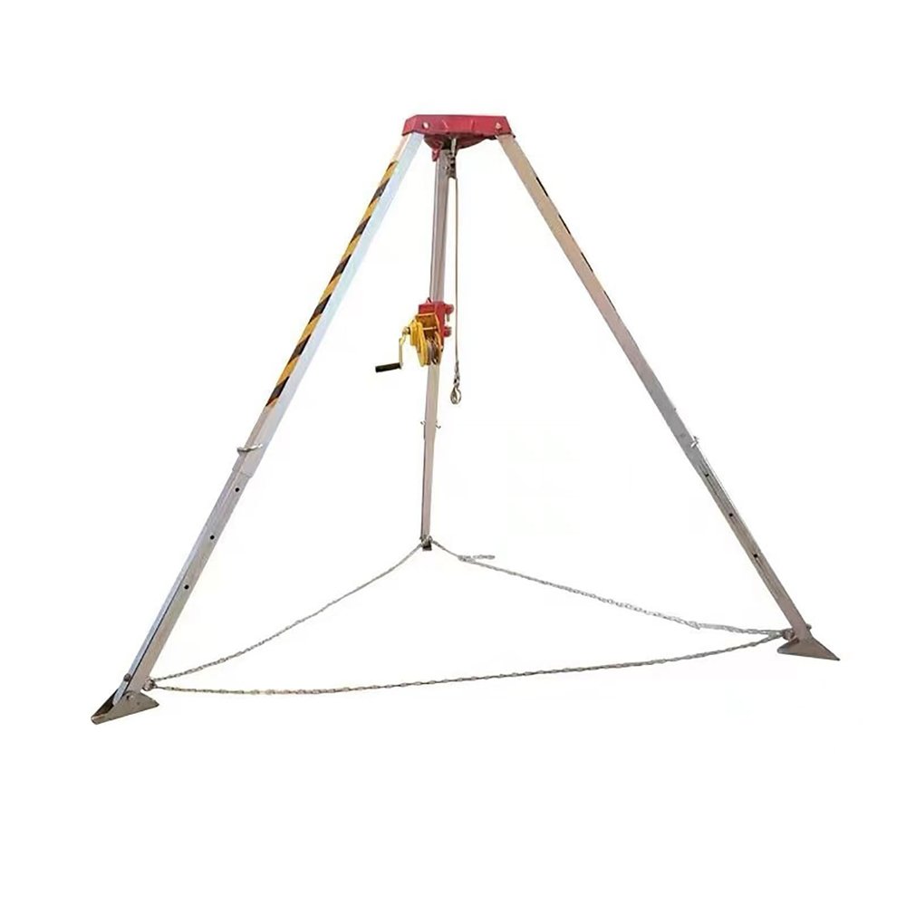 JYXGLO Confined Space Tripod Kit Rescue Sewer Rescue Tripod Fire Emergency Rescue Tripod Limited Space Tripod Shrinkable Wellhead Probe Hole Thickened Aluminum Alloy Bracket