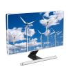 Baocicco Windmill Waterproof Screen TV Cover 80 Inch Blue Sky and White Clouds Wind Turbine Full Body Cover for TV Screen Desktop TVs Hanging TV Protector Dust-Proof Anti-Static Protective view 1