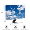 Baocicco Windmill Waterproof Screen TV Cover 80 Inch Blue Sky and White Clouds Wind Turbine Full Body Cover for TV Screen Desktop TVs Hanging TV Protector Dust-Proof Anti-Static Protective view 2
