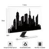 Baocicco City Scenery Waterproof Television Covers 45,46,47,48 Inch Black and White Build Weatherproof Anti-Static Dust-Proof Protective Sleeve Compatible with LCD LED PC Desktop and Home Hanging TV view 2