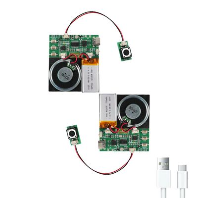 Bluetooth & MIC Recording Audio Sound Module, 8MB Voice Chips with Speaker,8 Min Easy Sound Recording Chip for Personalized Greetings, DIY Projects, Holiday Crafts ect-2P.