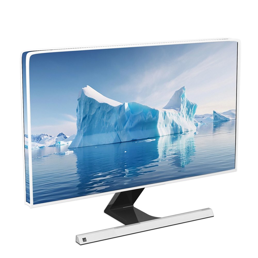 Baocicco Iceberg Waterproof TV Dust Cover 75 Inch Winter Landscape Frozen Mountains and Sea Arctic Iceland LCD LED Dust Cover Dust-Proof Anti-Scratch Protective for Desktop TVs Hanging TV