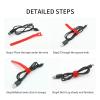 50/100Pcs Releasable Cable Ties Plastics Fastening Reusable Cable Tie Straps Nylon Wrap Zip Bundle-Grey-300Mm X 100Pcs view 3