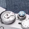 Camera Metal Hot Shoe Cover Shutter Buttons for FUJIFILM X100VI X100V XPro3 XPro2 XPro1 X-T4 X-T3 X-T50 X-T30 for NikonZF Z5 Z6 for Canon (Blue-Set) view 4