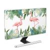 Baocicco Tropical Flamingo Waterproof Screen TV Cover 75 Inch Palm Leaves Weatherproof Dust-Proof Anti-Scratch Protective Television Cover for Desktop and Home Hanging TVGreen and Pink view 1