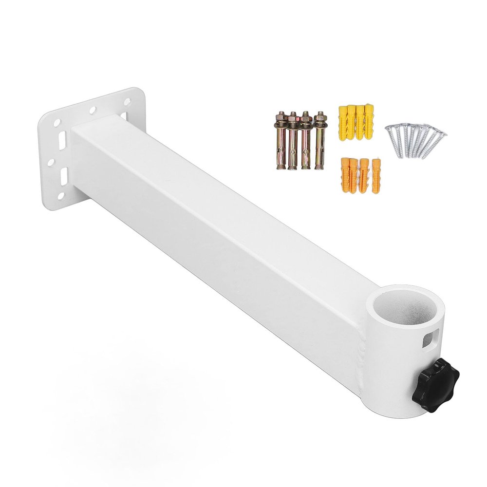 Gavigain Outdoor Mount Bracket, Rustssproof Aluminum L Shaped Pole, Easy Install Weatherproof Design, for V2 Rectangular Dish