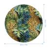 Gaming Mouse Pad with Non-Slip Base Waterproof Mouse Pad Print Animal Leopard Print Jungle Washable Mouse Mat for Office Home view 2