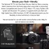Godox iT22 S TTL Flash & TR TTL Hot Shoe Riser Kit, 30mm Height Adjustable 0-90, Bounce/Direct Flash, 700 Flashes with 1.5s Recycle, Magnetic Modifiers Included, 52g for Sony a7II/a99/a77/a350 Black view 2