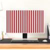 Baocicco Red and White Striped Waterproof TV Dust Cover 80 Inch Anti-Static Dustproof Anti-Scratch Protective Covers Simple Decorative Fashion LCD LED Dust Cover for LED LCD OLED TVs view 4