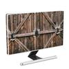 Baocicco Old Wood Gate Waterproof Screen TV Cover 75 Inch Vintage Wooden Barn Door Anti-Scratch Anti-Static Protective Sleeve for LCD LED PC Desktop and Home Hanging TVRustic Farmhouse view 1