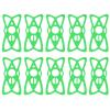 Bike Phone Mount Tether Handlebar Cradle Holder Band Durable High Elastic Silicone Motorcycle Phone Holder Strap Secure Grip for Mountain Road Cycling Accessories 10pcs 11.2x5.8cm (Green) view 1