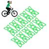 Bike Phone Mount Tether Handlebar Cradle Holder Band Durable High Elastic Silicone Motorcycle Phone Holder Strap Secure Grip for Mountain Road Cycling Accessories 10pcs 11.2x5.8cm (Green) view 2