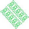 Bike Phone Mount Tether Handlebar Cradle Holder Band Durable High Elastic Silicone Motorcycle Phone Holder Strap Secure Grip for Mountain Road Cycling Accessories 10pcs 11.2x5.8cm (Green) view 3