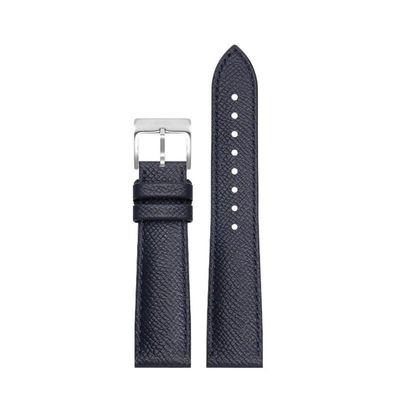 Cowhide Fluoro Rubber Watchband For Omega Watch Straps Are Made Of Genuine Leather For IWC(Blue s1,20mm)