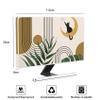 Baocicco Boho Moon Cat Waterproof Television Cover 45,46,47,48 Inch Bohemian Green Plants Striped TV Dust Cover Antistatic Television Covers Dustproof TV Screen Covers for Television LED LCD OLED view 2