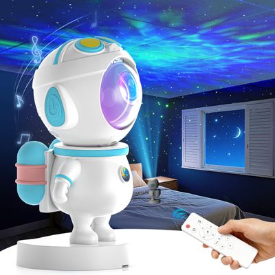 Apollo Star Galaxy Projector Night Light with 16 Light Effects, Nebula Ceiling LED Lamp for Bedroom and Room Decor, for Parties&Christmas &Birthday& Kids Gifts (Blue)