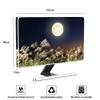 Baocicco Reeds Night Waterproof 70 Inch TV Dust Cover Anti-Static Dustproof Protective Cover Noon Starry Sky Floral Natural Scenery LCD LED Dust Covers for Desktop TVs Hanging TV Protector view 2