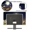 Baocicco Reeds Night Waterproof 70 Inch TV Dust Cover Anti-Static Dustproof Protective Cover Noon Starry Sky Floral Natural Scenery LCD LED Dust Covers for Desktop TVs Hanging TV Protector view 3