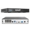 [12MP + 16CH Extendable] Hiseeu 12MP PoE NVR Network Video Recorder, Work with 12MP/8MP/5MP/4MP/3MP/1080P PoE Camera, Motion Detect, 24/7 Recording, Smart Playback, No Hard Drive view 1