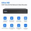 [12MP + 16CH Extendable] Hiseeu 12MP PoE NVR Network Video Recorder, Work with 12MP/8MP/5MP/4MP/3MP/1080P PoE Camera, Motion Detect, 24/7 Recording, Smart Playback, No Hard Drive view 2