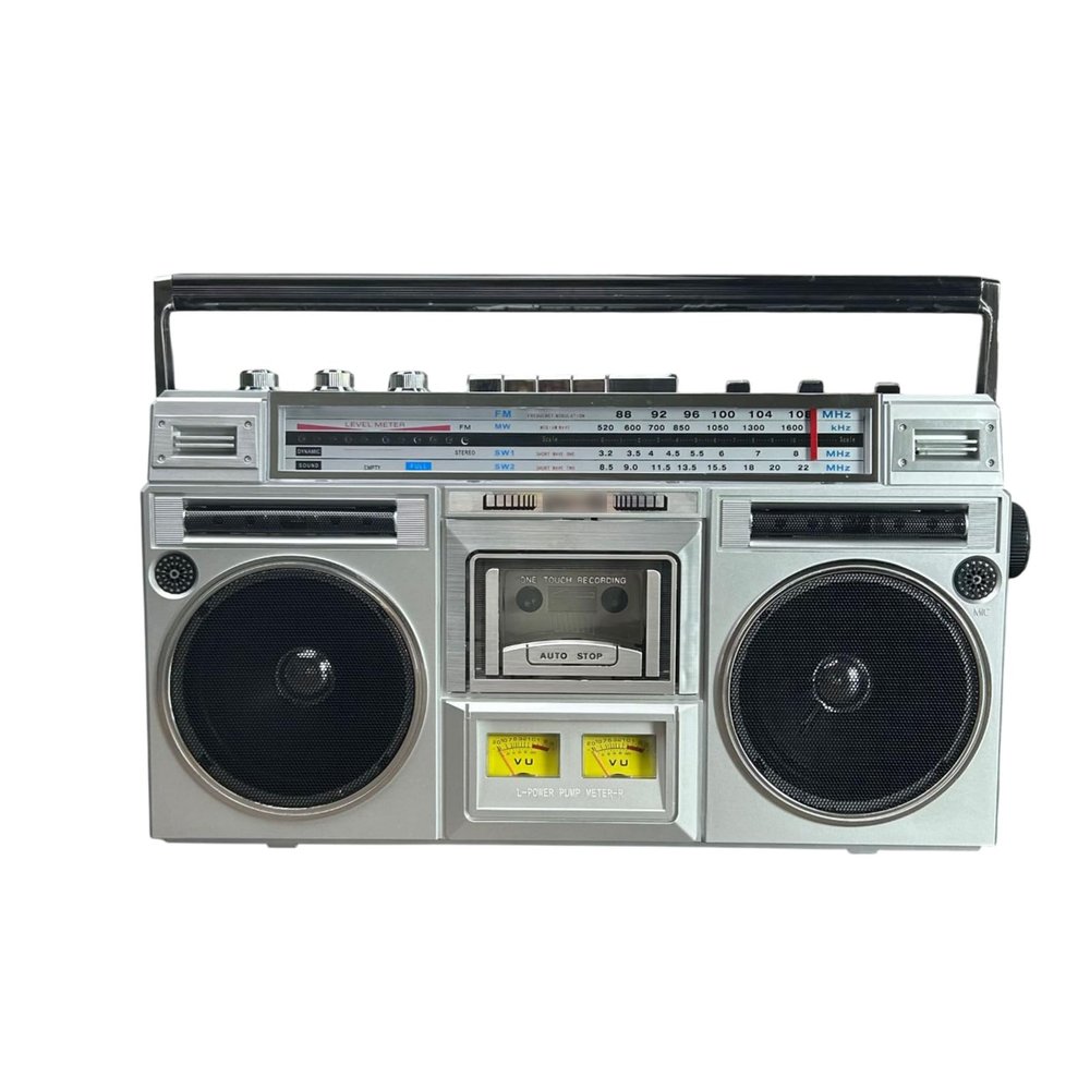 Retro Tape Recorder AM/FM Radio,Portable Cassette Player Radio,Retro Tape Player with Speaker,4-Speaker Dual Channel High and Low Frequencies,for Family Gatherings and Square Dancing (SizeA)