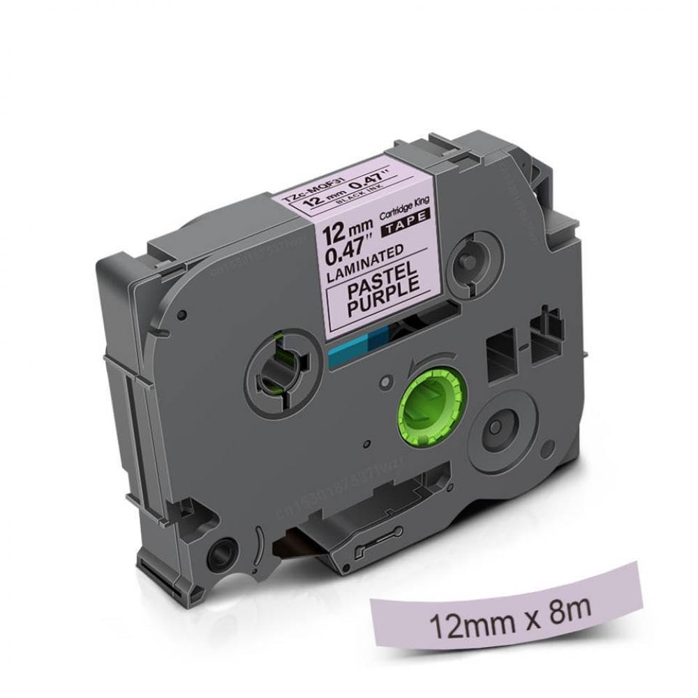 1PK 12mm Label Tape Compatible with PT Label Maker Works with TZe TZe231 TZe-MQP35 TZe-MQ531 TZe-MQE31 TZe-MQF31 Models(TZe-MQF31)