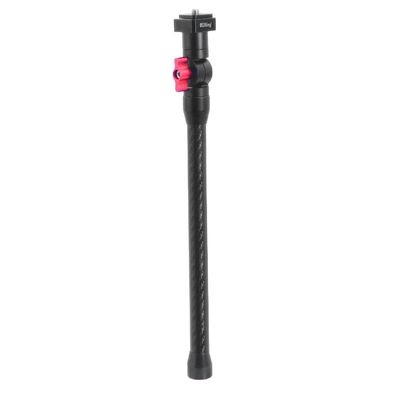 BGNing Carbon Fiber Selfie Stick/Monopod with 1/4 Thread Extension (Magnetic Base),Compatible with Insta360 X3,Hero13,OSMO 360 and Pocket 3/4 Action Cameras(1 4 Cold Shoe 296mm)