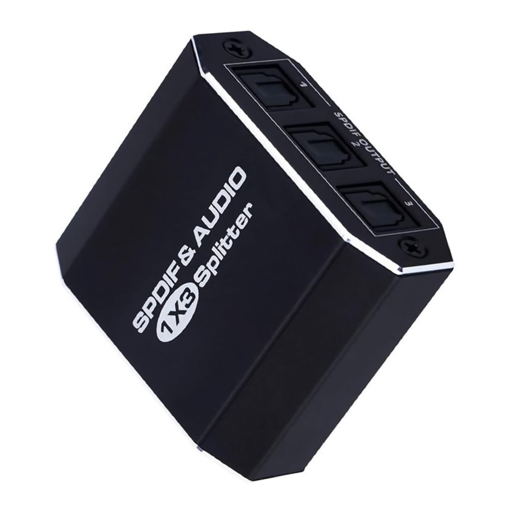 DC 5V 1A Optical Audio Splitter 1 in 3 Out Support LPCM2.0 DTS for Dolby-AC3 Max 40M Transmission for HDTV DVD TV Box