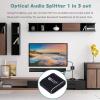 DC 5V 1A Optical Audio Splitter 1 in 3 Out Support LPCM2.0 DTS for Dolby-AC3 Max 40M Transmission for HDTV DVD TV Box view 2